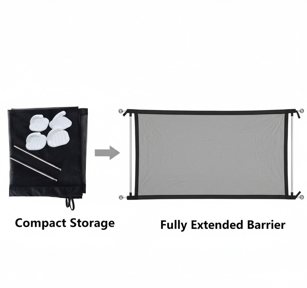 Black Foldable Protection Pet Safety Gate