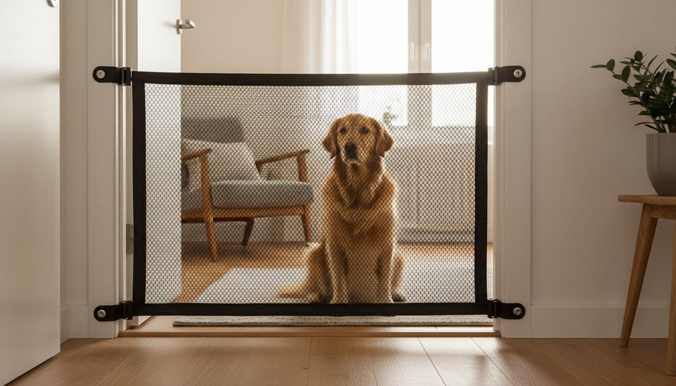 Black Foldable Protection Pet Safety Gate