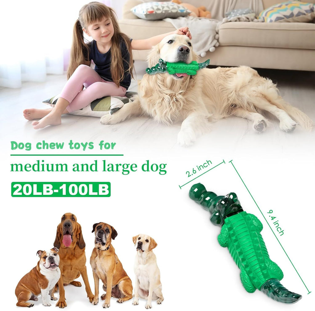 Fuufome Dog Chew Toy for Aggressive Chewers - Indestructible Toy for Pet Anxiety