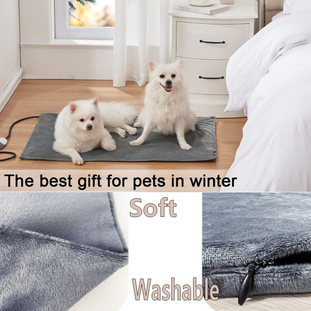 Large Pet Heating Pad Electric Blanket Waterproof Mat Warmer Washable Dog Cats