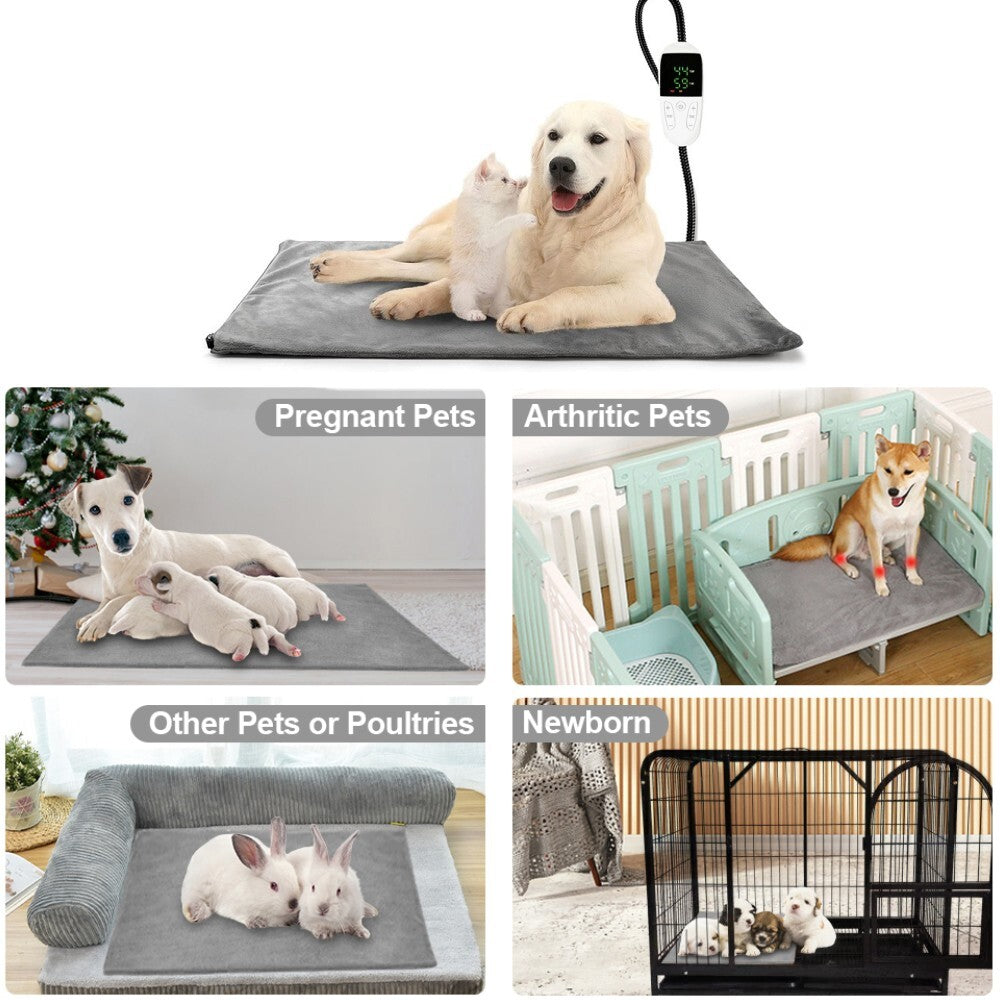 Large Pet Heating Pad Electric Blanket Waterproof Mat Warmer Washable Dog Cats