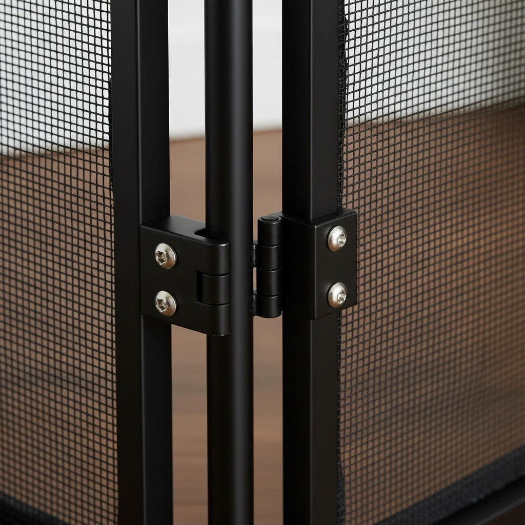 Black Foldable Protection Pet Safety Gate